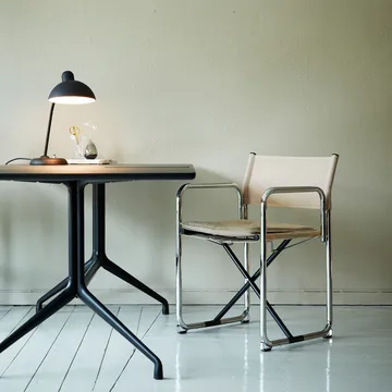 X75-2 poltrona con braccioli - Lino naturale-cromo - Lammhults