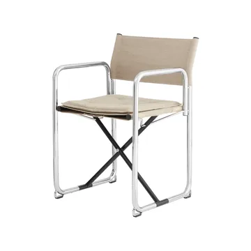 X75-2 poltrona con braccioli - Lino naturale-cromo - Lammhults