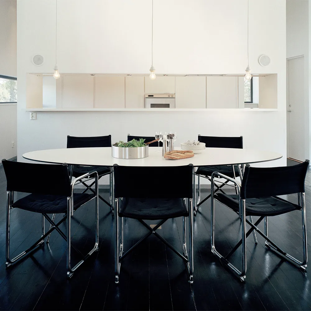 X75-2 poltrona con braccioli, Nero-cromo Lammhults