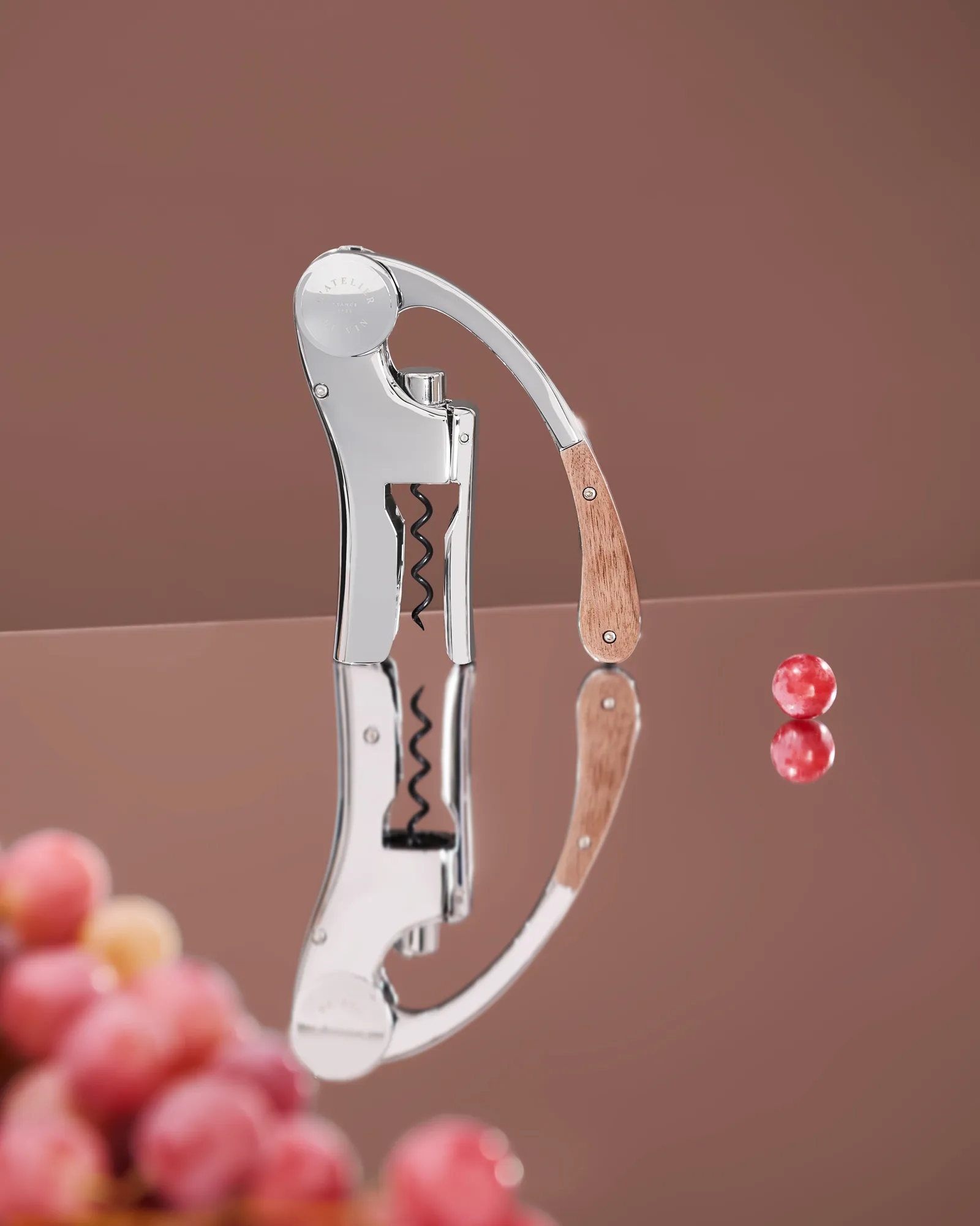 Cavatappi Oeno Motion, Noce-cromo L'Atelier du Vin