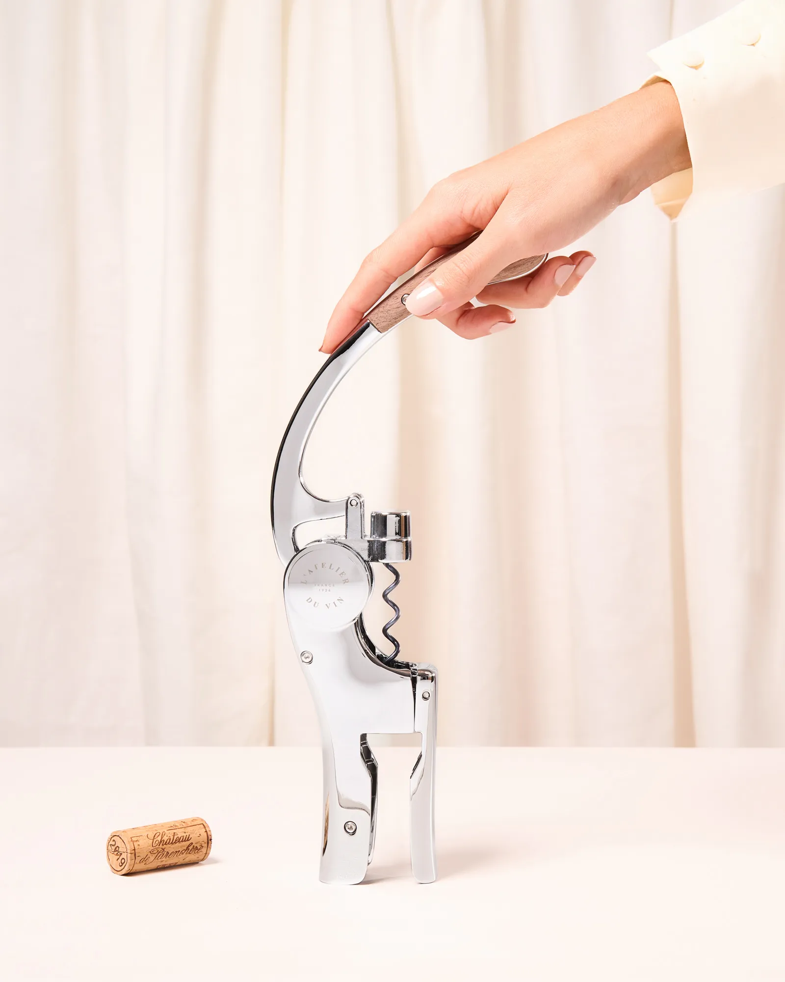 Cavatappi Oeno Motion, Noce-cromo L'Atelier du Vin