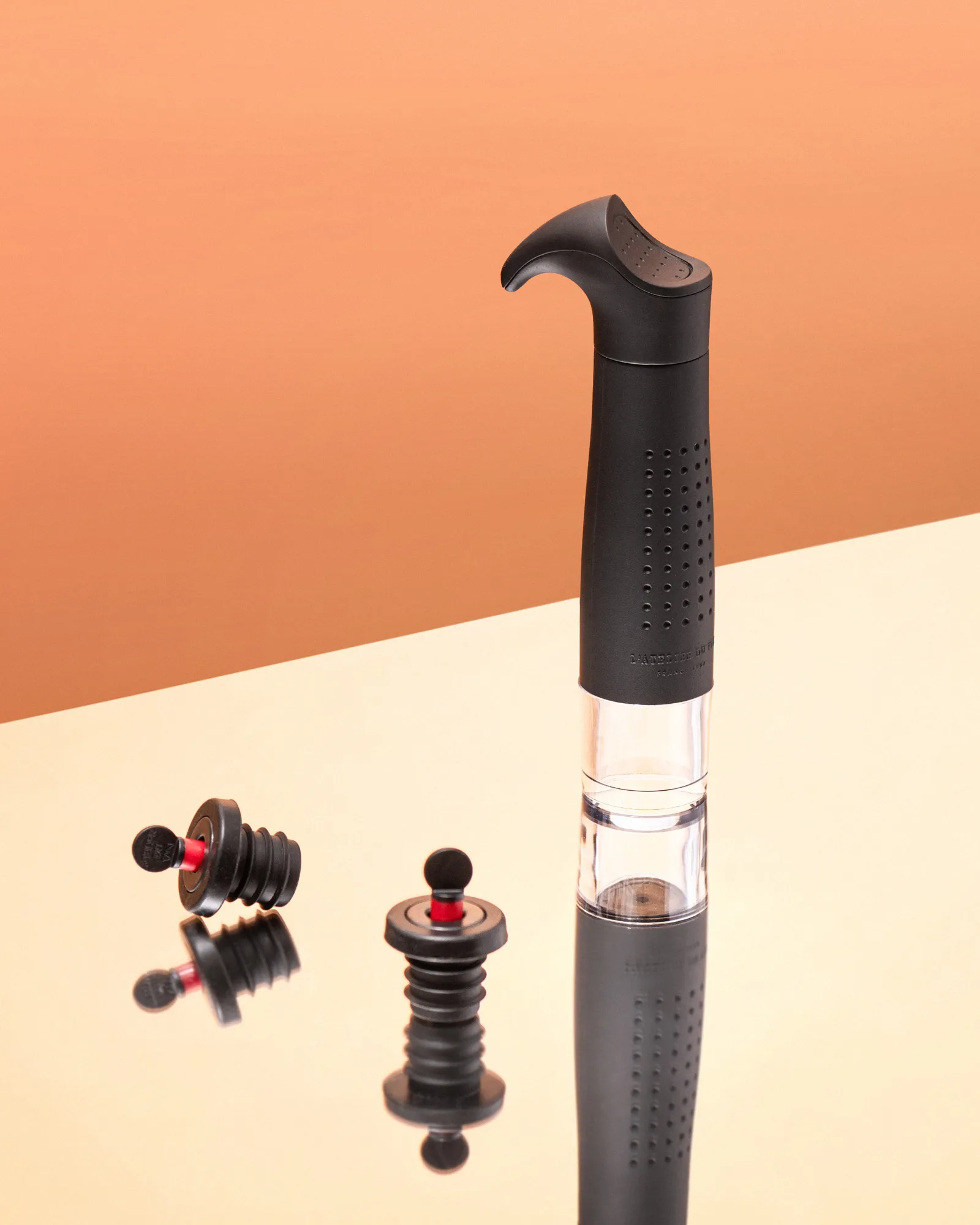 Pompa a vuoto ON/OFF Gard'vin, Nero L'Atelier du Vin