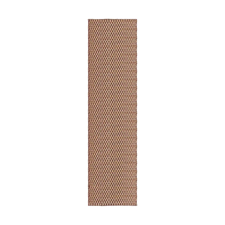 Barley tappeto in juta - Burgundy, 75x240 cm - Layered