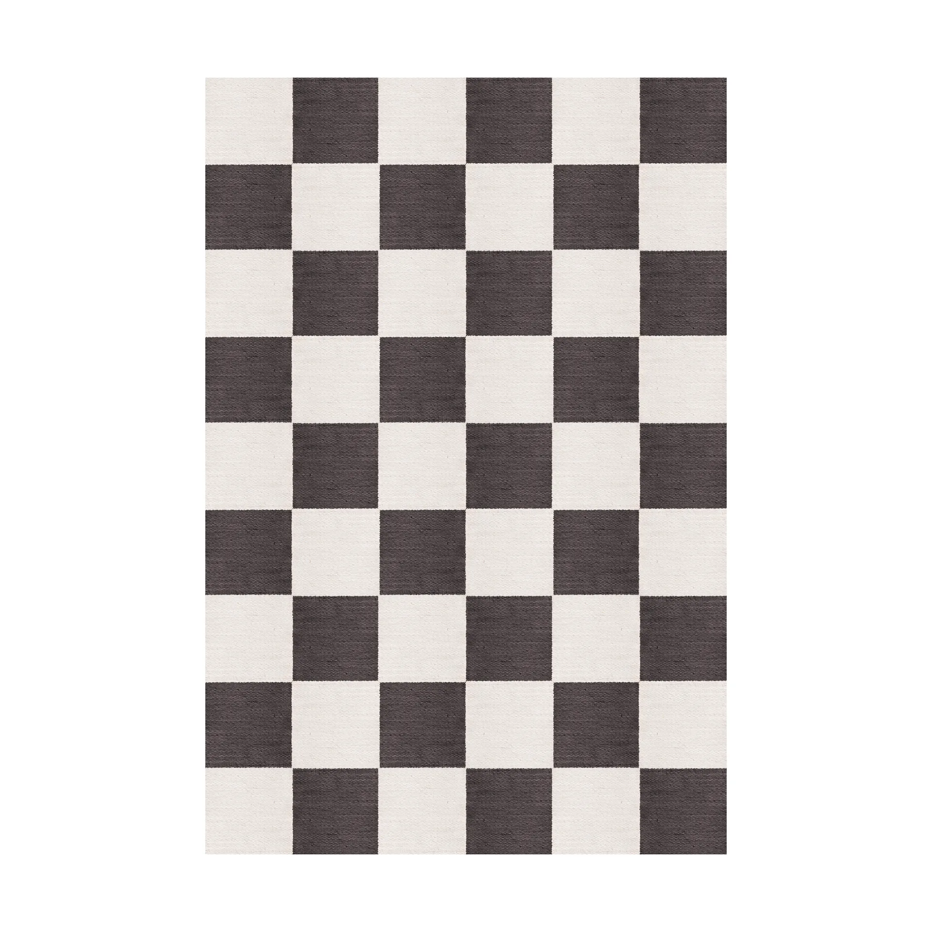 Chess tappeto in lana, Black and white, 200x300 cm Layered