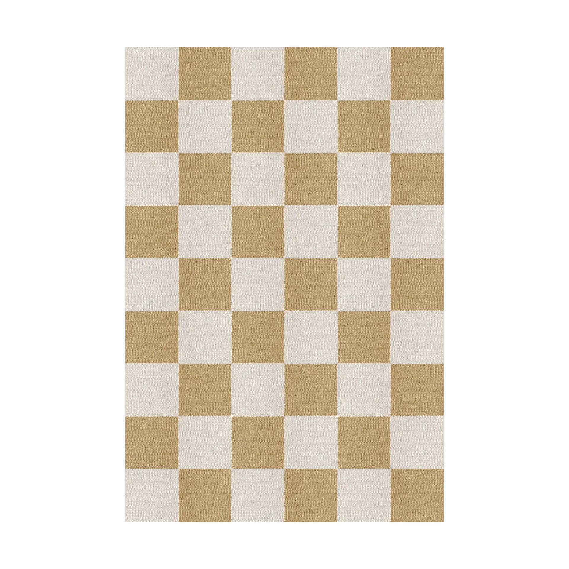 Chess tappeto in lana, Harvest yellow, 140x200 cm Layered