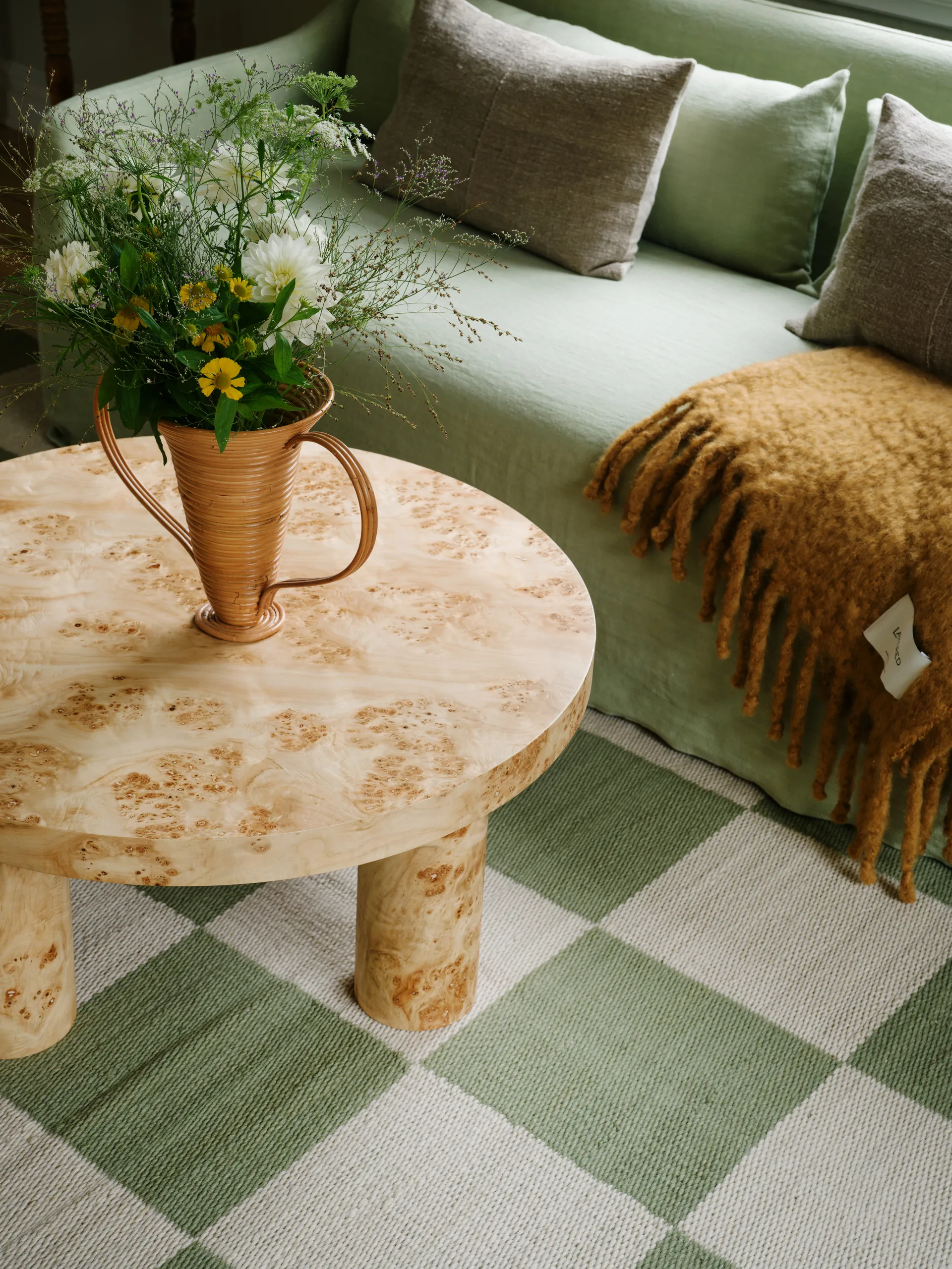 Chess tappeto in lana, Sage, 140x200 cm Layered