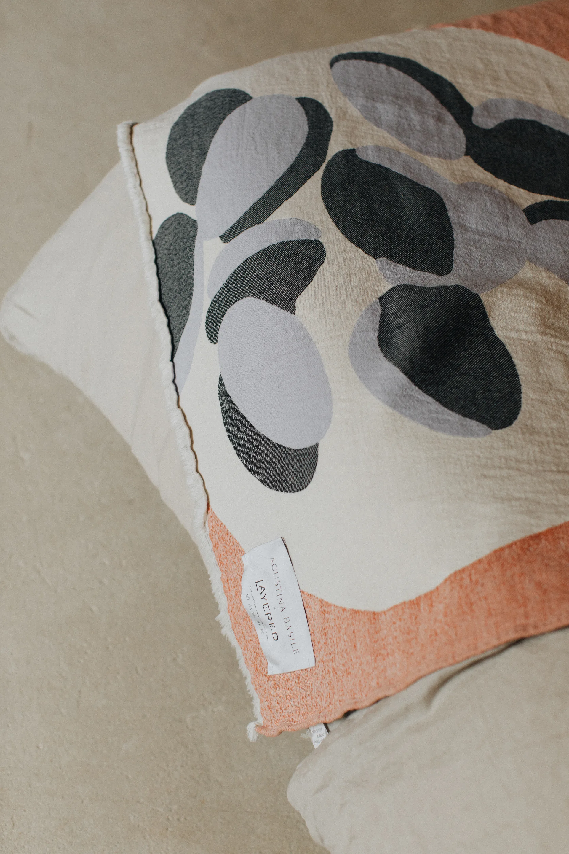 Coperta in cotone Boqueron 130x220 cm, Rosso Layered