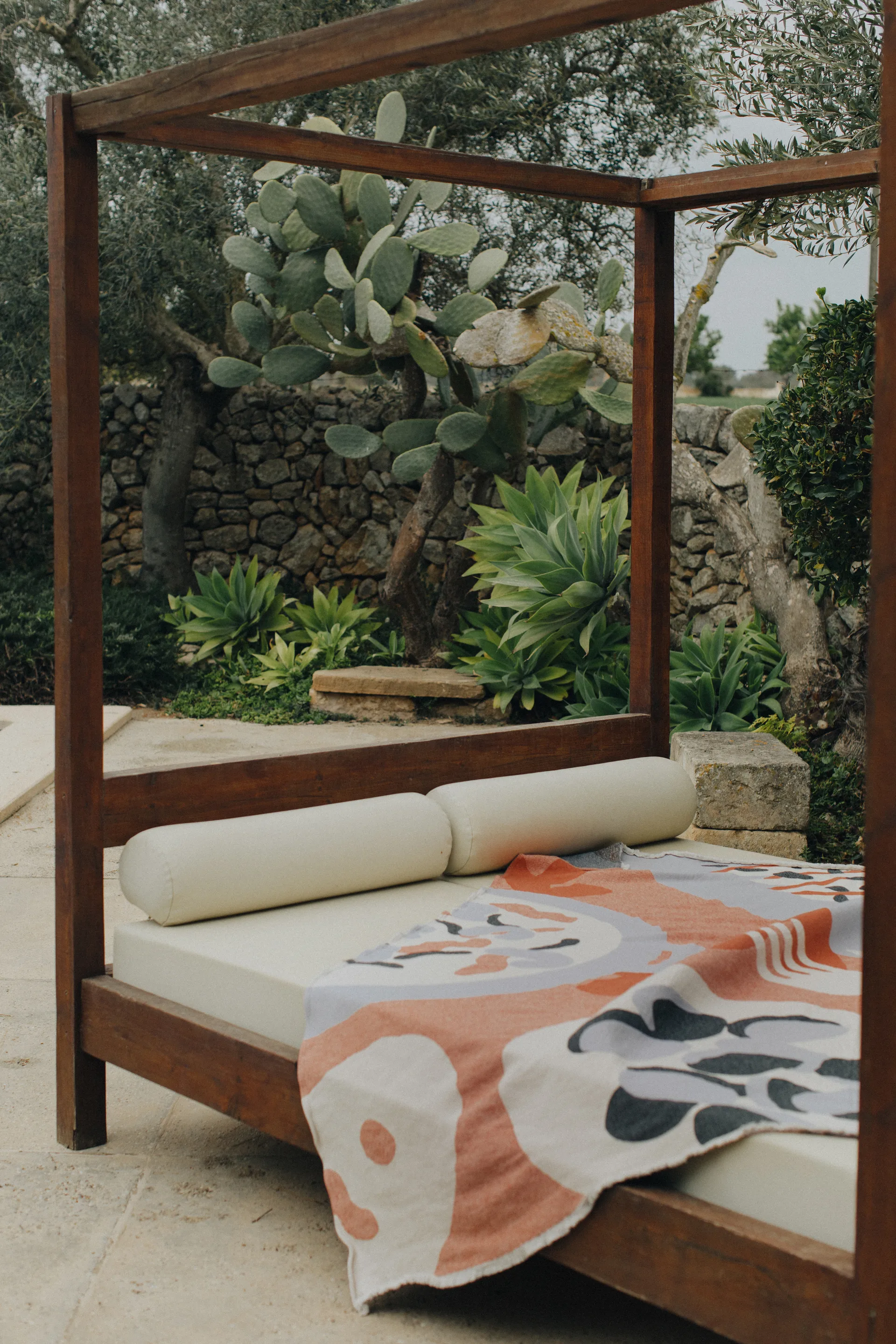 Coperta in cotone Boqueron 130x220 cm, Rosso Layered