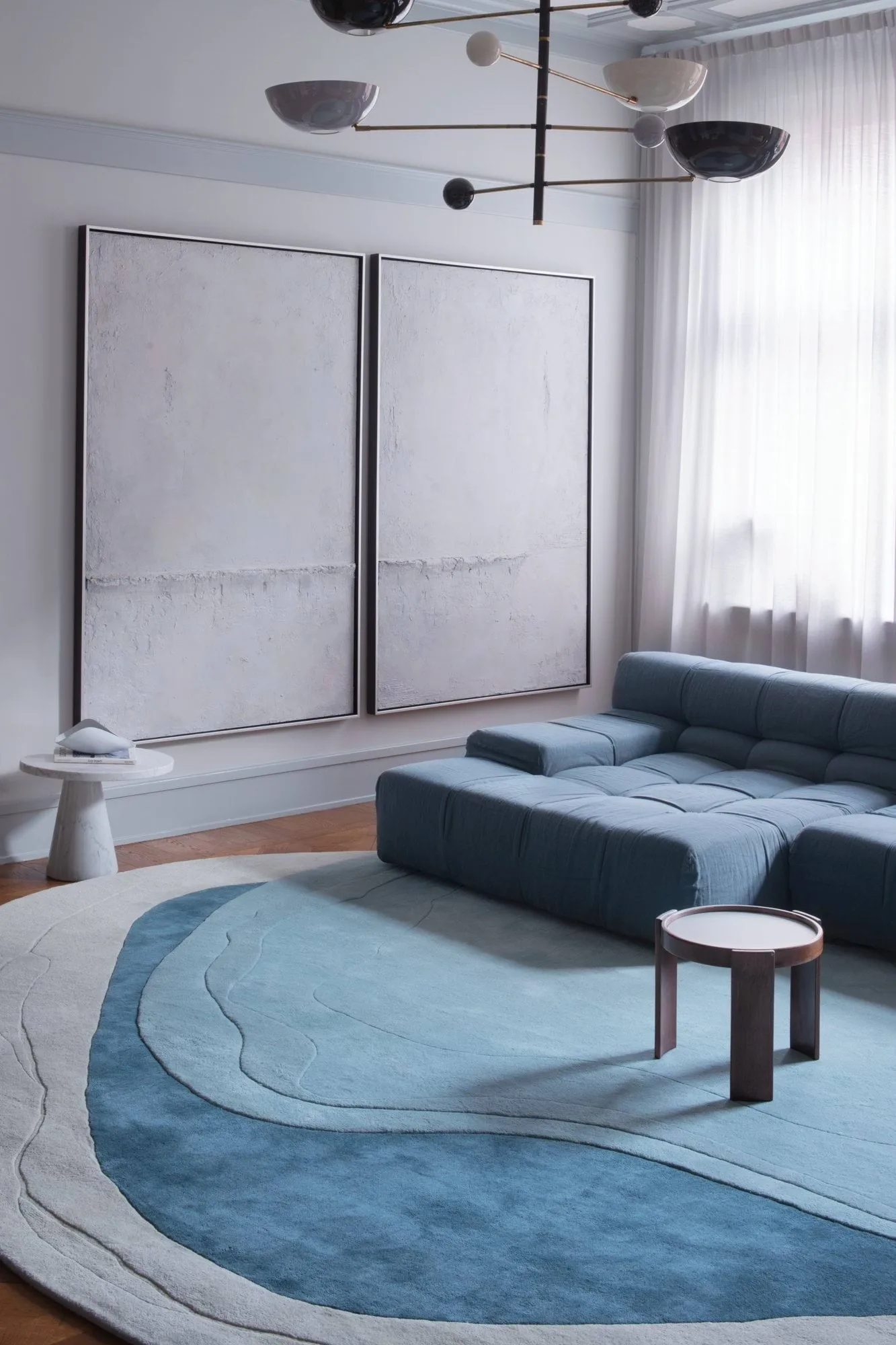 Erik Bratsberg Lozza tappeto in lana, Teal, 270x350 cm Layered