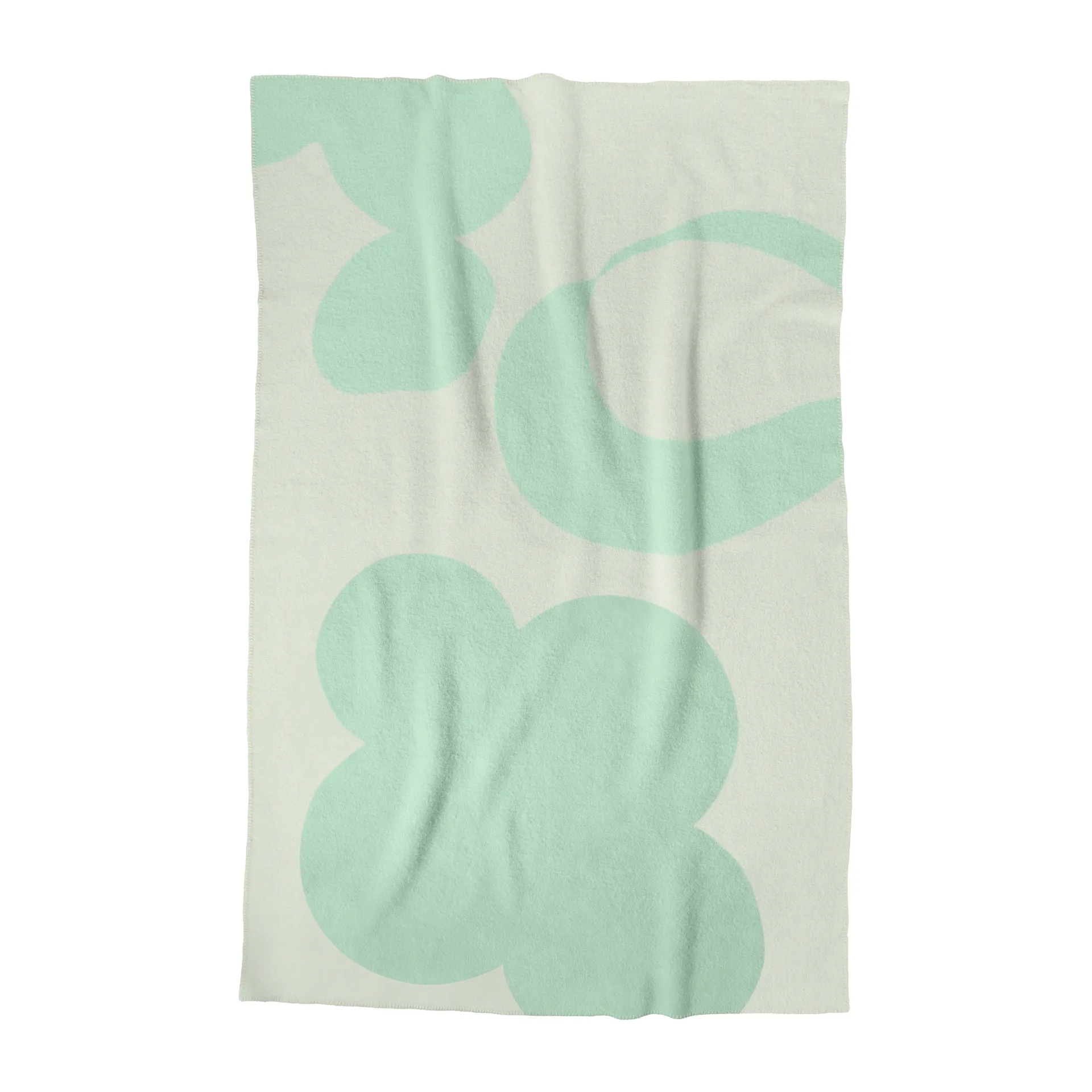 Plaid in lana Anemone 130x200 cm, Verde Layered