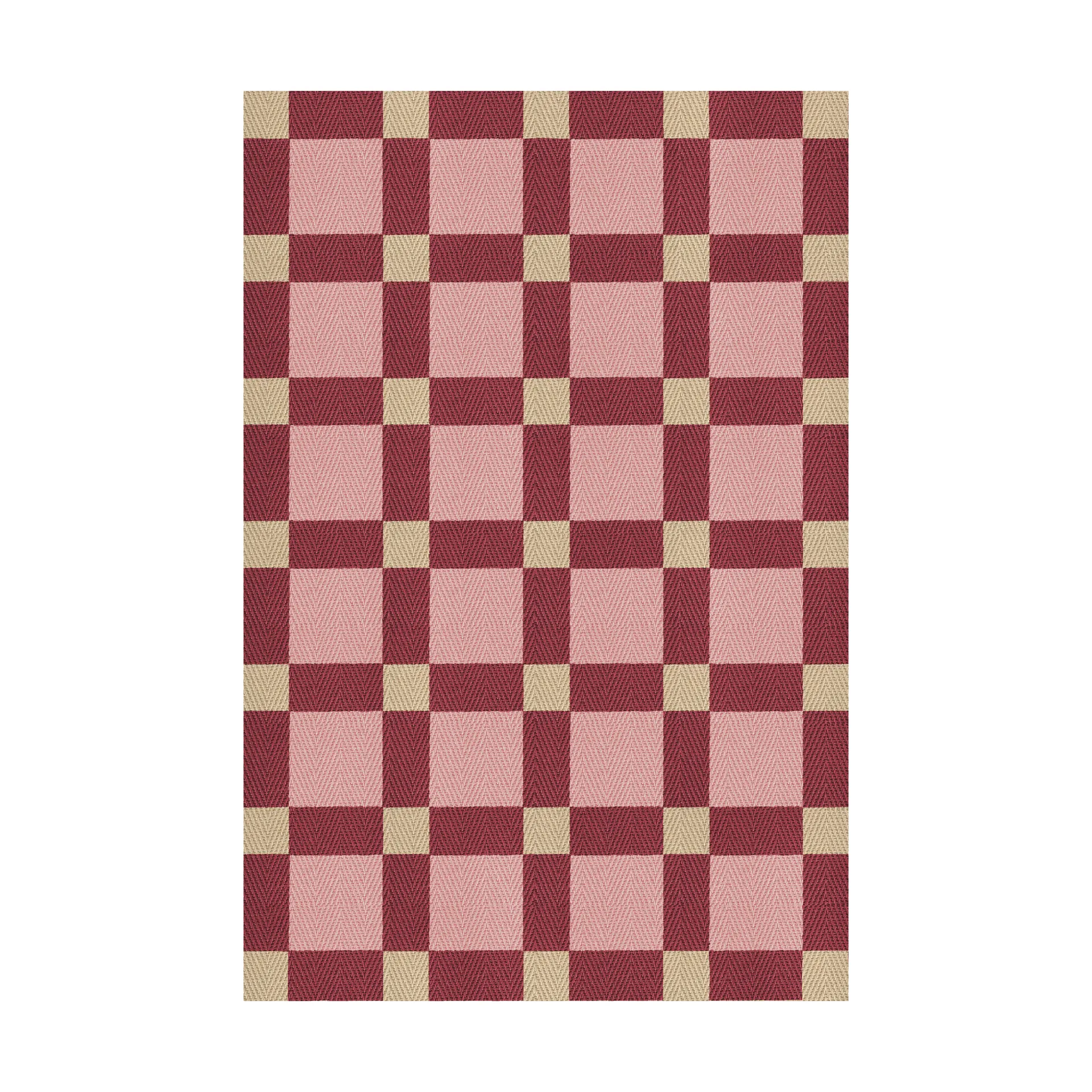 Tappeta in iuta Evelina Kroon 200x300 cm, Plum punch Layered