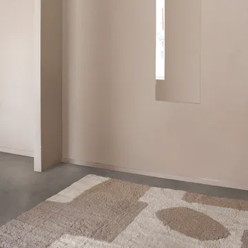 Tappeto Bird in Space 180x270 cm - bianco - marrone - beige - Layered