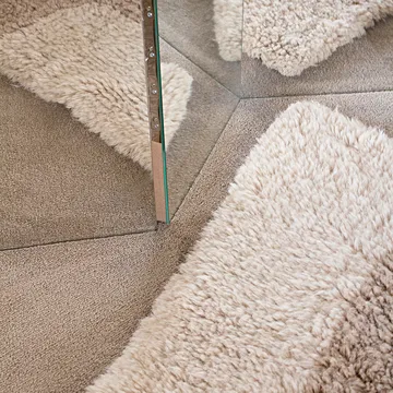 Tappeto Bird in Space 180x270 cm - bianco - marrone - beige - Layered
