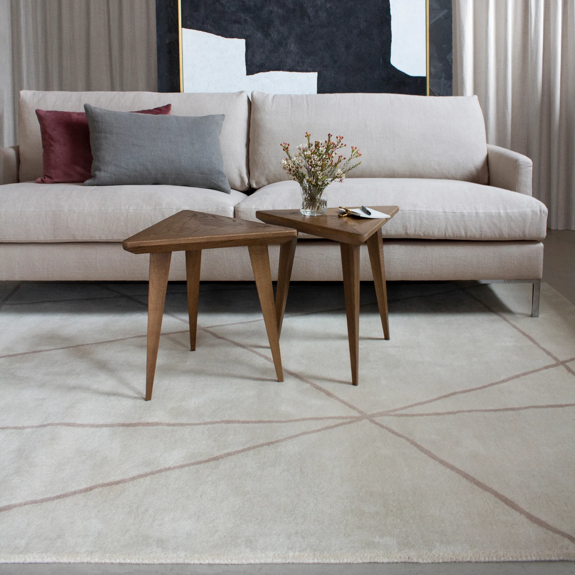 Tappeto di lana Frost, 250x350 cm Layered