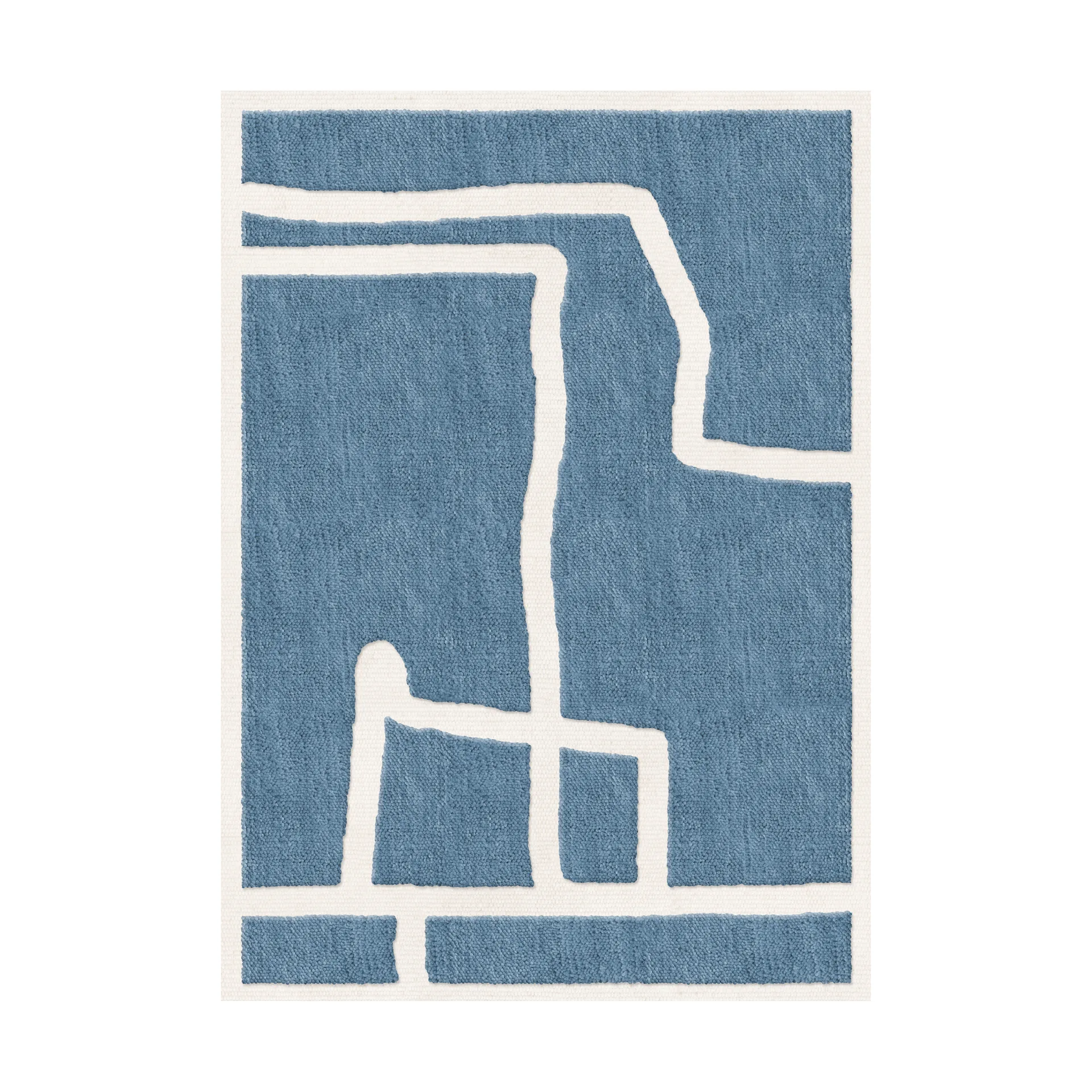 Tappeto di lana Gotland Klint, Cornflower blue 300x400 cm Layered