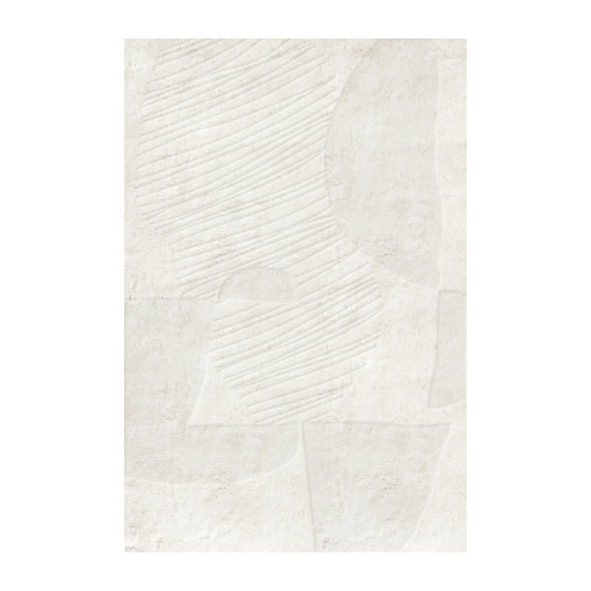 Tappeto in lana Artisan Guild, Bone white, 180x270 cm Layered
