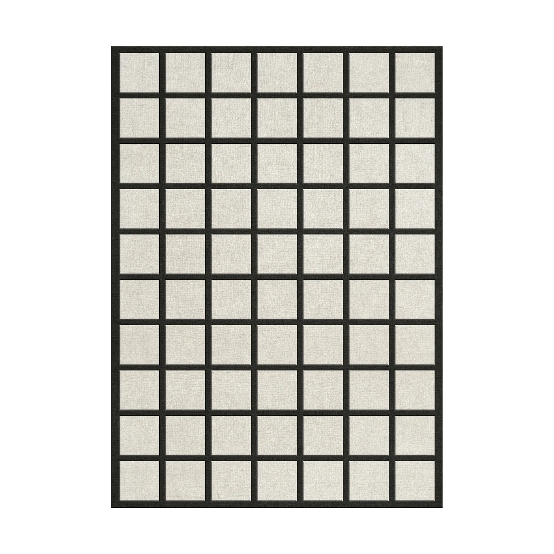 Tappeto in lana Avenue a scacchi, Bone White, 200x300 cm Layered