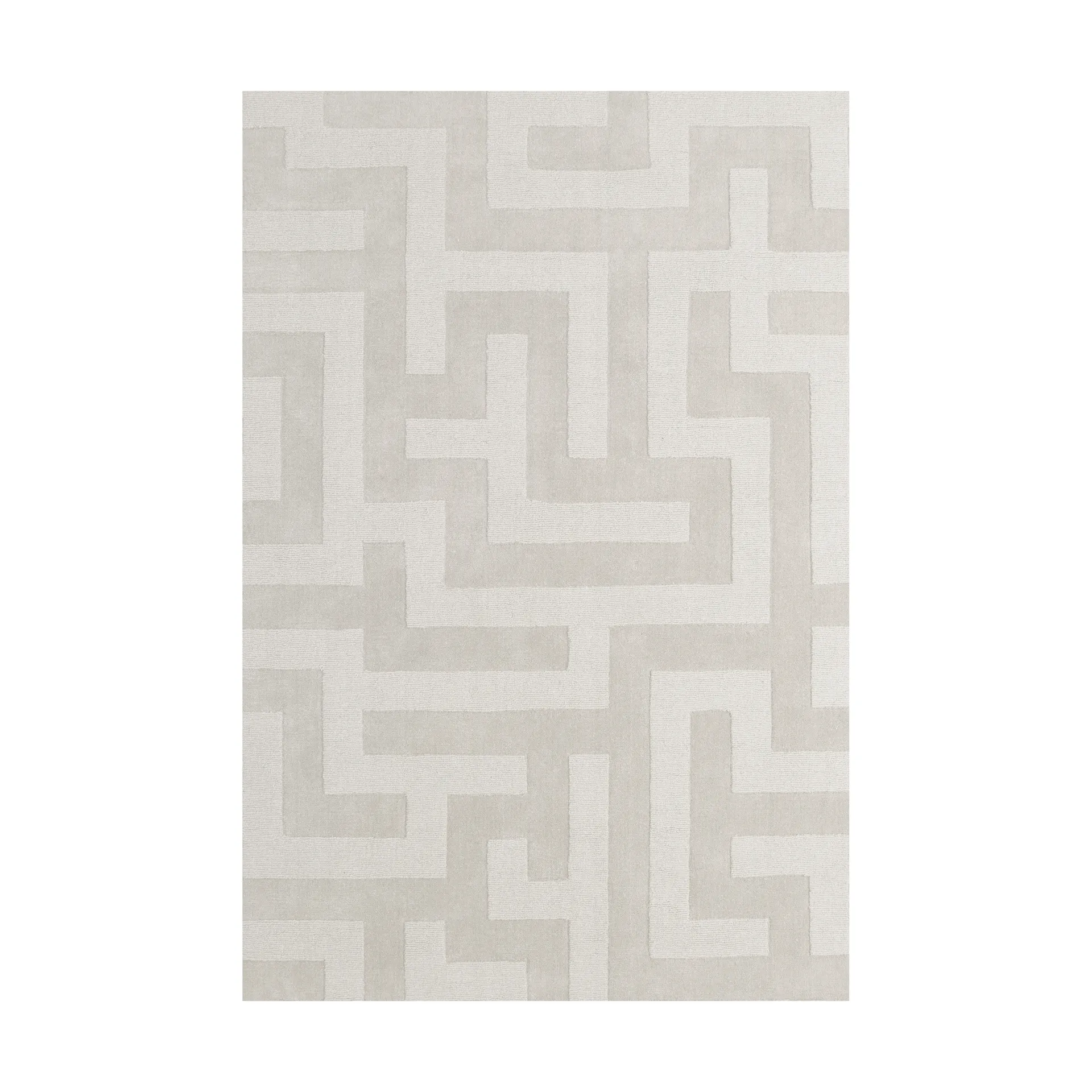 Tappeto in lana Byzantine grande, Light oatmeal, 200x300 cm Layered
