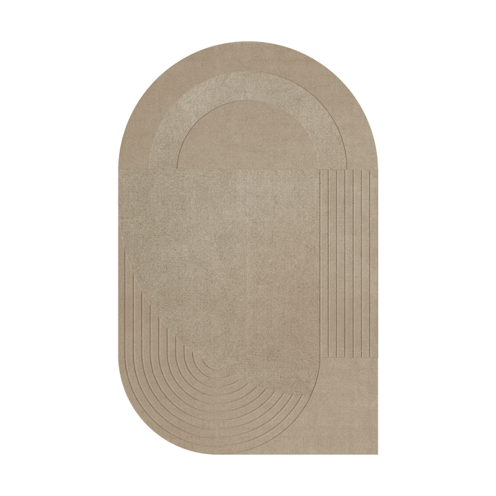Tappeto in lana Circular 180x270 cm - Sand - Layered