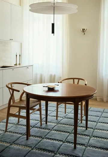 Tappeto in lana Lilly - Blue, 180x270 cm - Layered