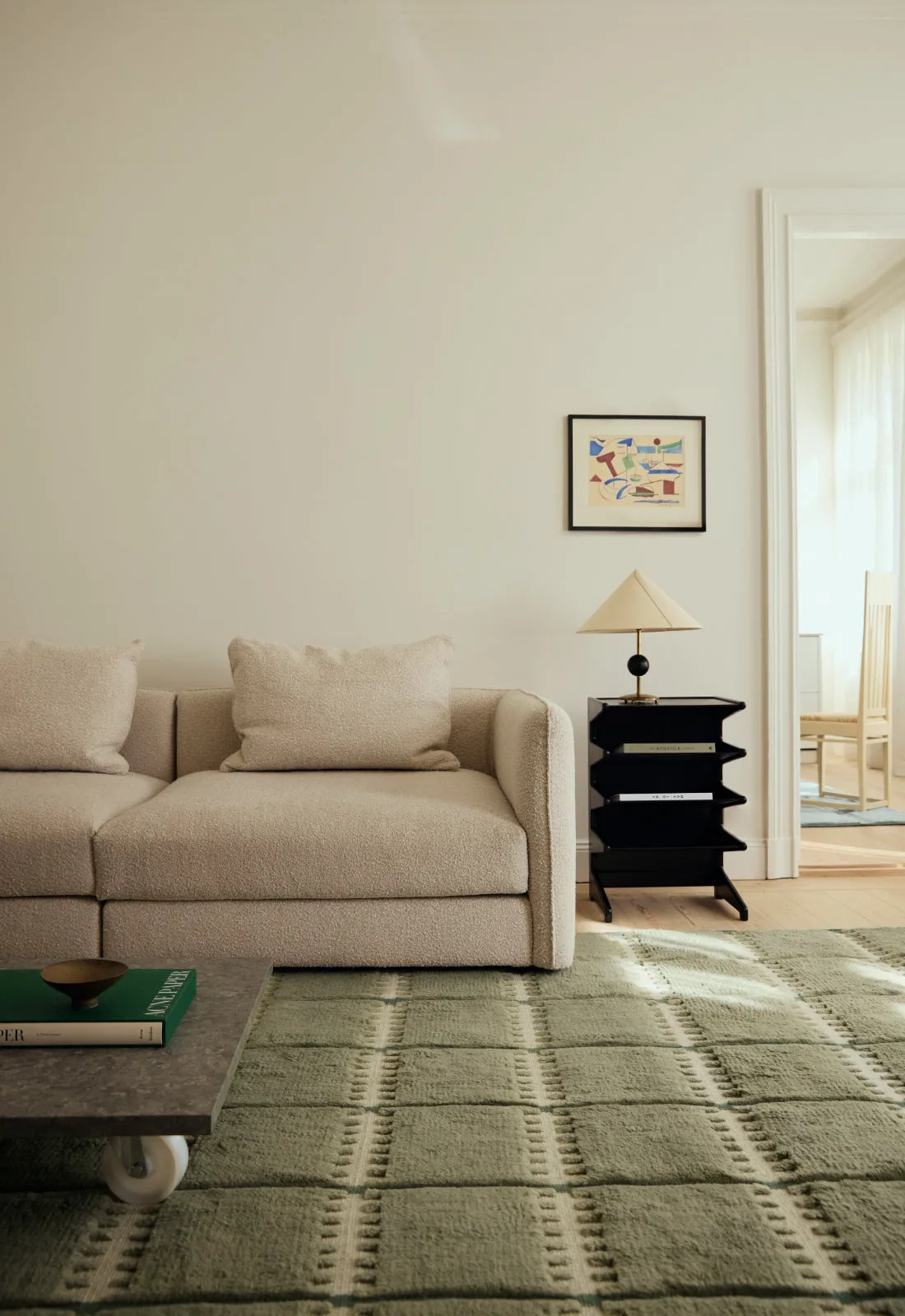 Tappeto in lana Lilly, Green, 250x350 cm Layered