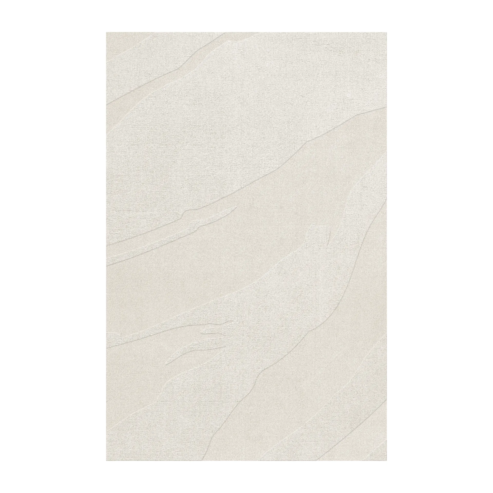 Tappeto in lana Nami, Bone white, 180x270 cm Layered