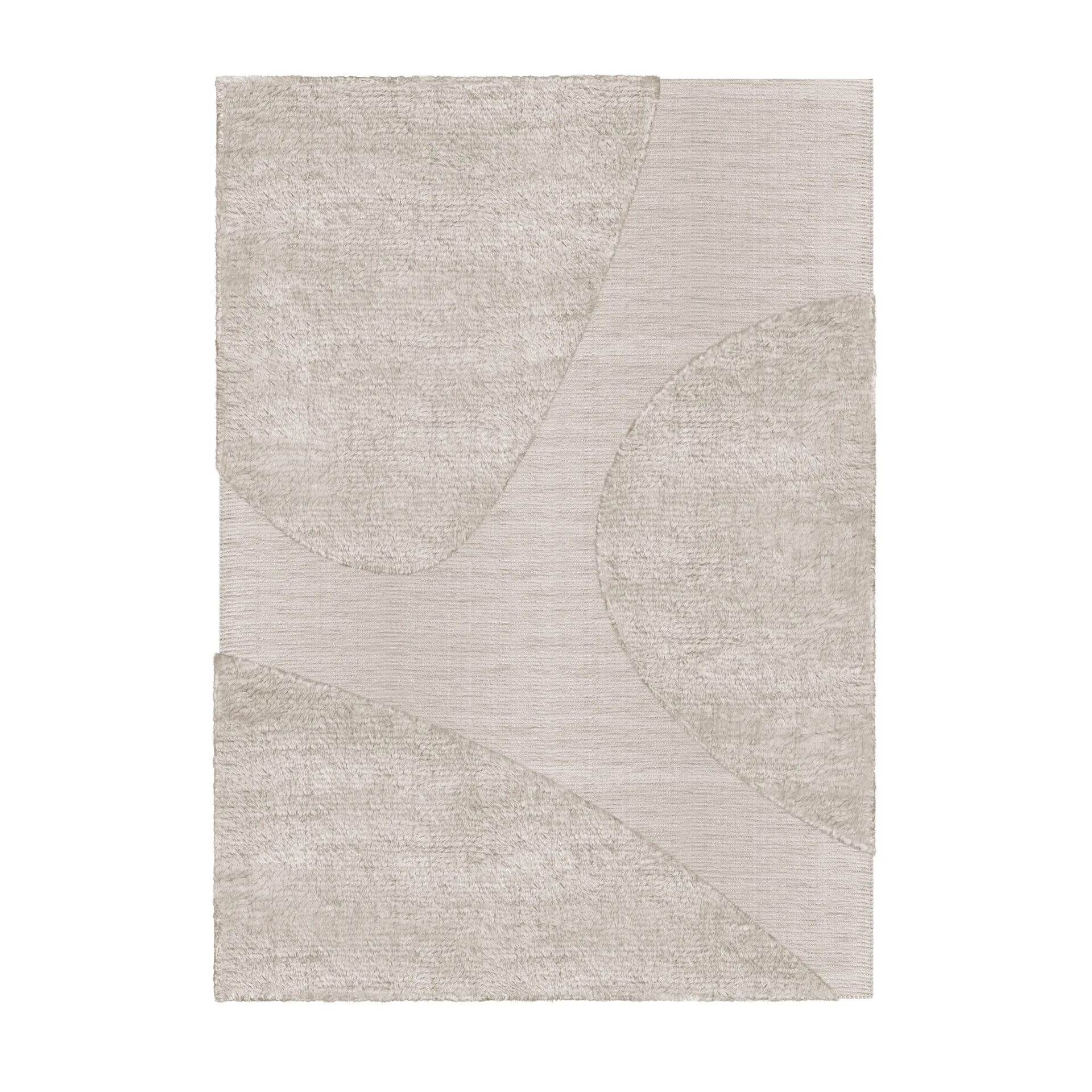 Tappeto in lana Punja plasma 160x230 cm, Sand melange Layered