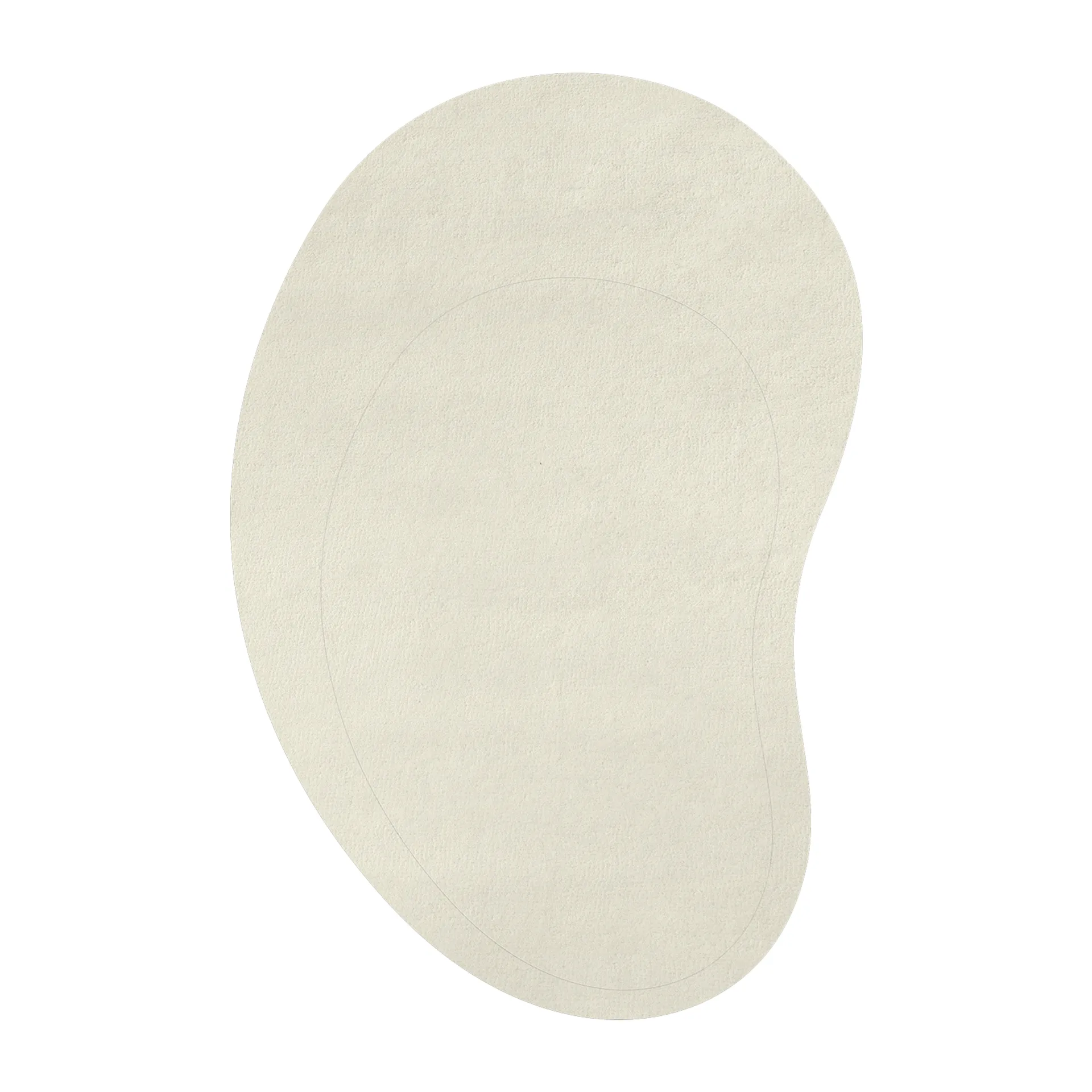 Tappeto in lana Residue 235x350 cm, Bianco osso Layered