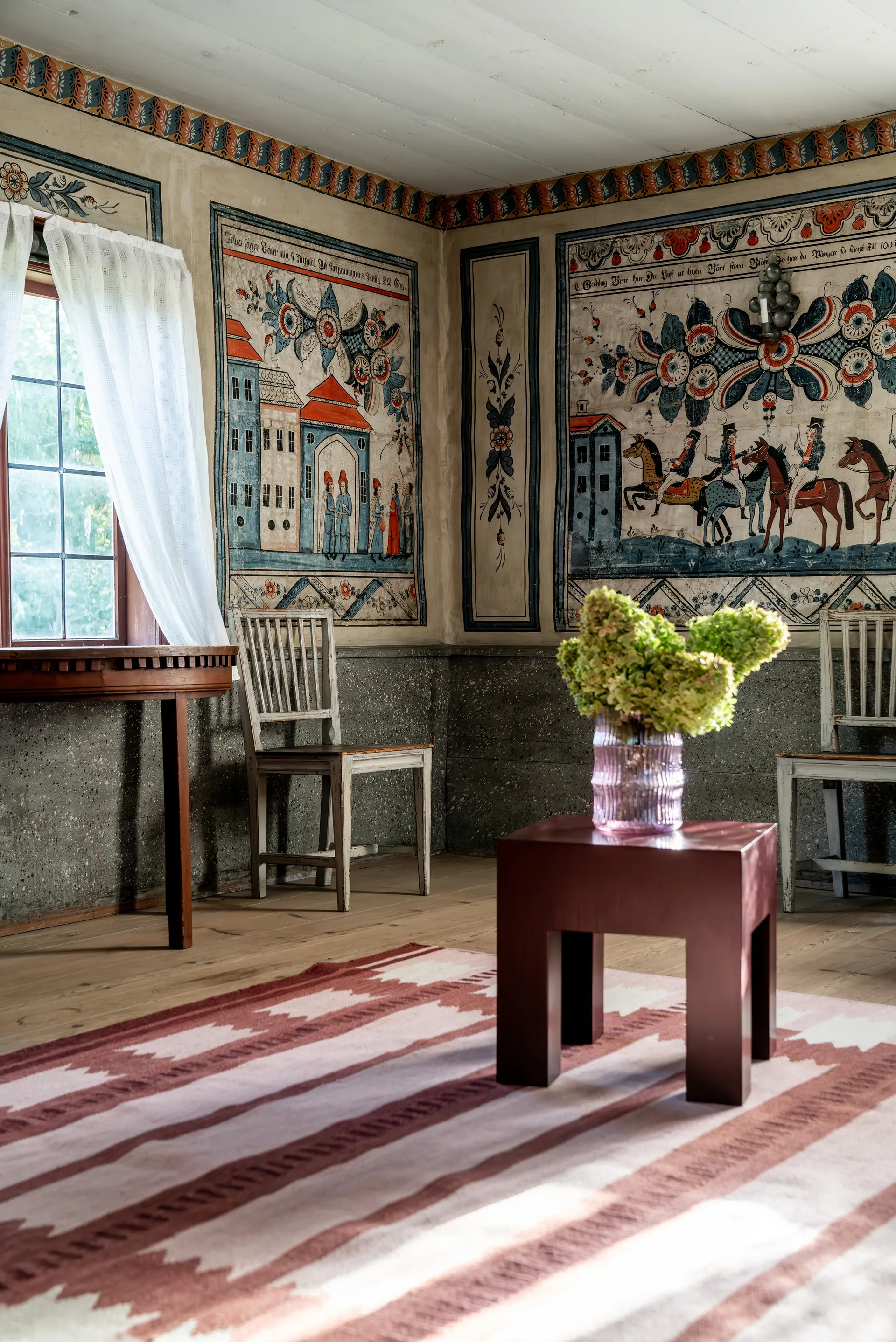 Tappeto in lana Röllakan Iris, Rasberry, 200x300 cm Layered