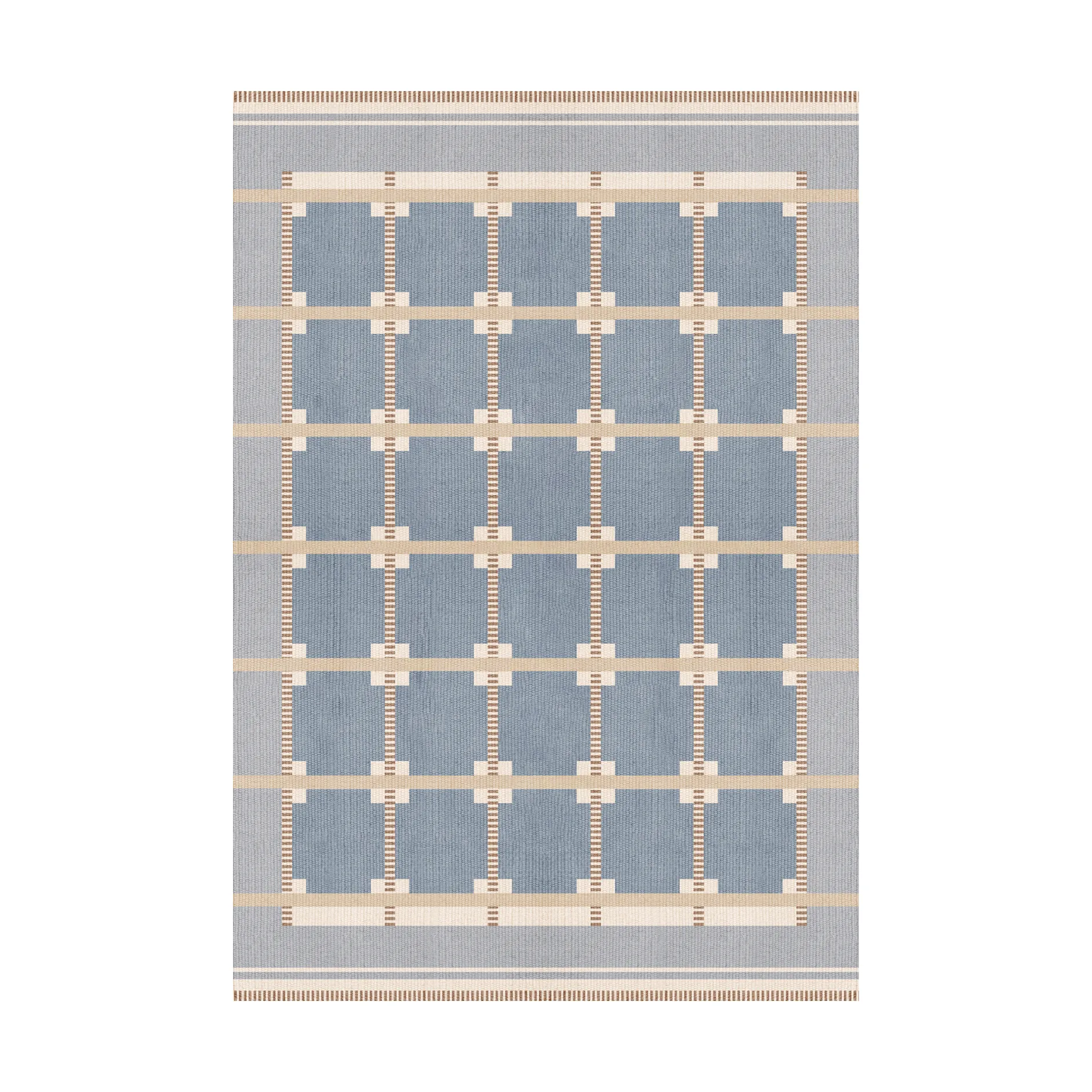 Tappeto in lana Röllakan Ruth, Summer sky, 200x300 cm Layered