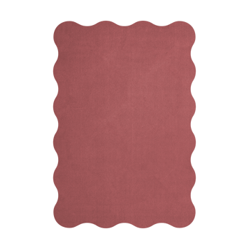 Tappeto in lana Scallop 250x350 cm - Rosewood red - Layered