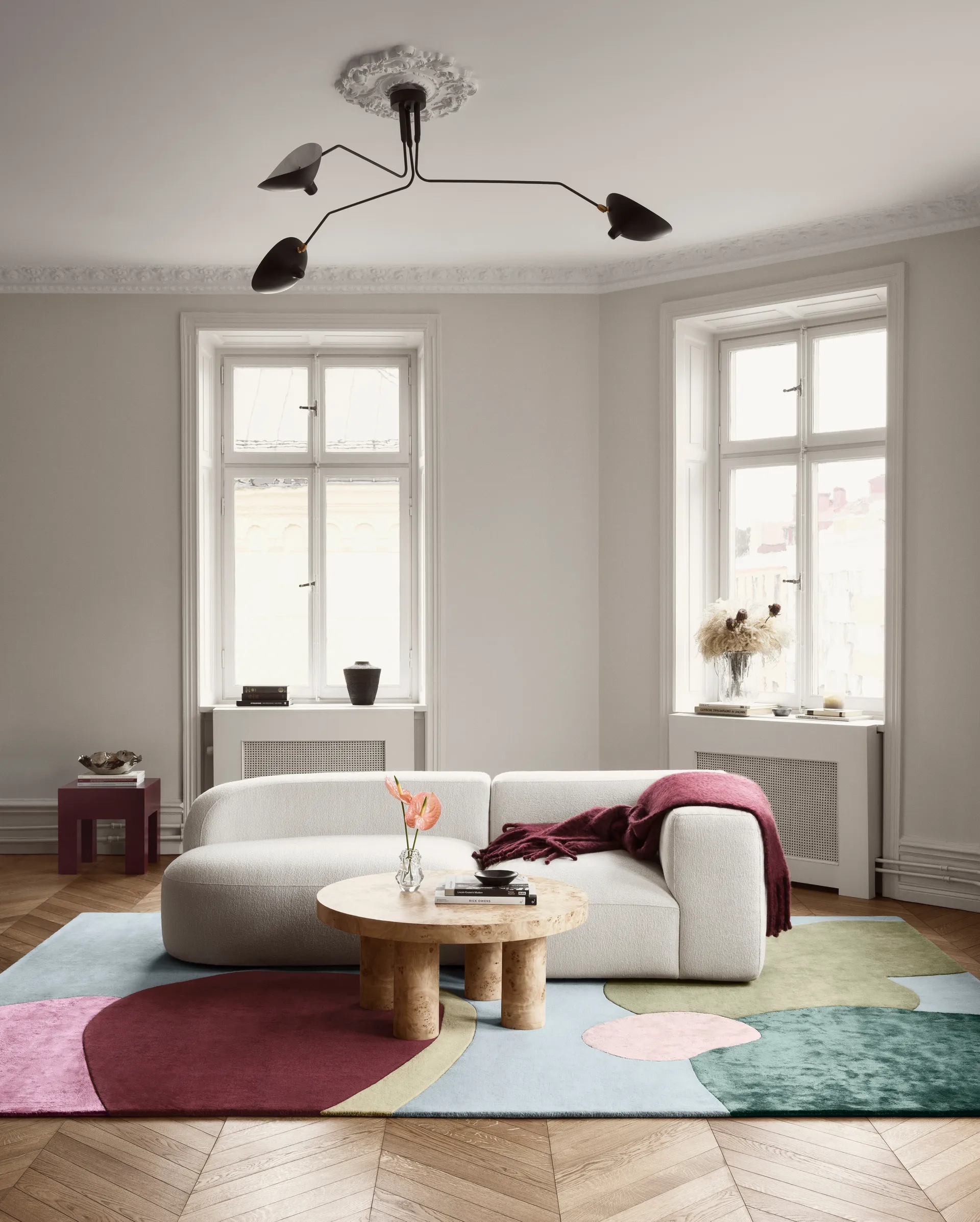 Tappeto in lana Sleeping Flower, 250x350 cm Layered