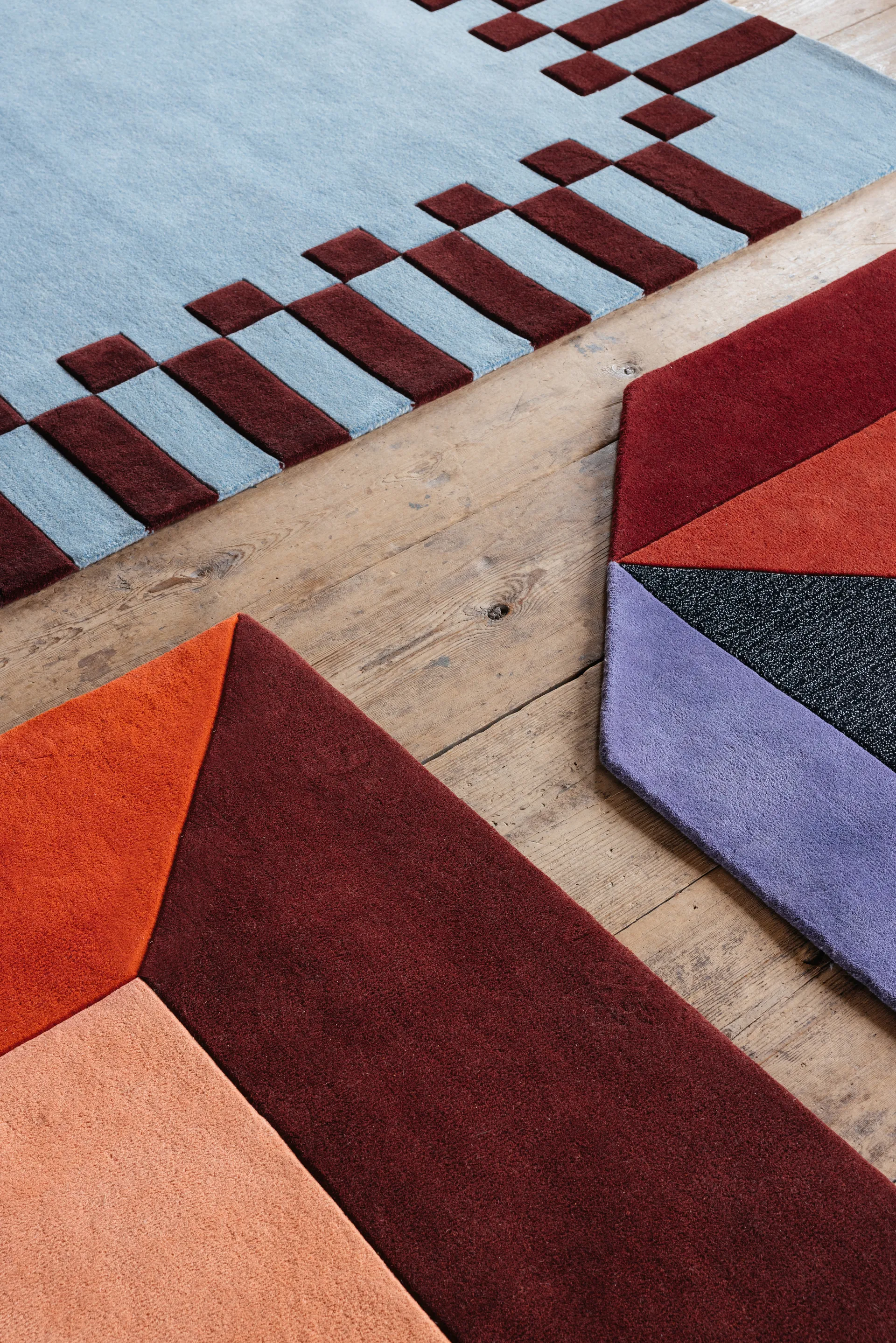 Tappeto in lana Teklan box, Corals, 200x300 cm Layered