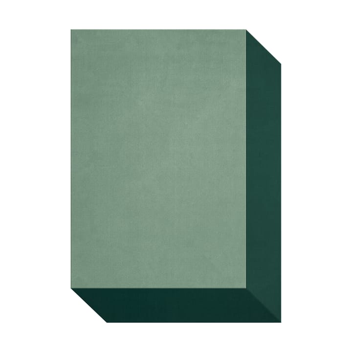 Tappeto in lana Teklan box - Greens, 180x270 cm - Layered