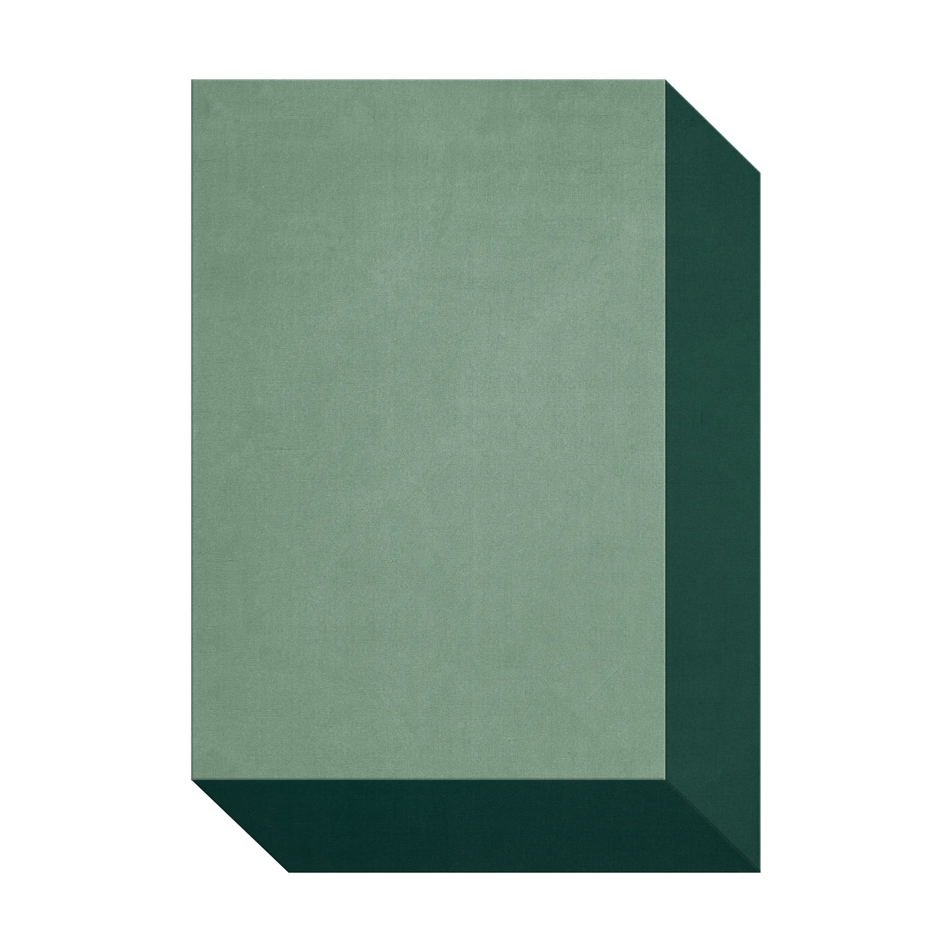 Tappeto in lana Teklan box, Greens, 250x350 cm Layered