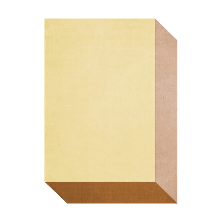 Tappeto in lana Teklan box - Yellows, 180x270 cm - Layered