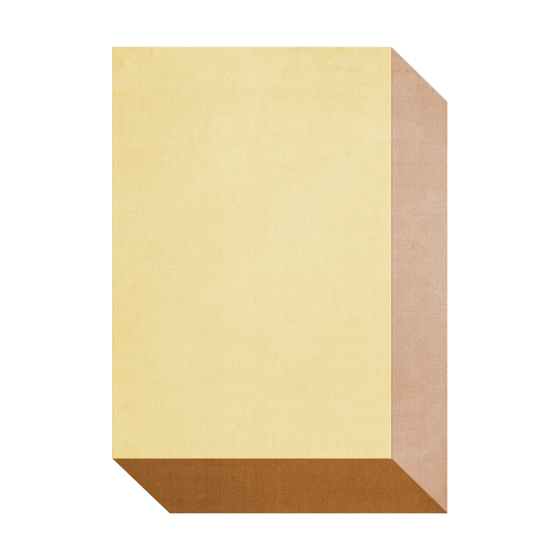 Tappeto in lana Teklan box, Yellows, 200x300 cm Layered