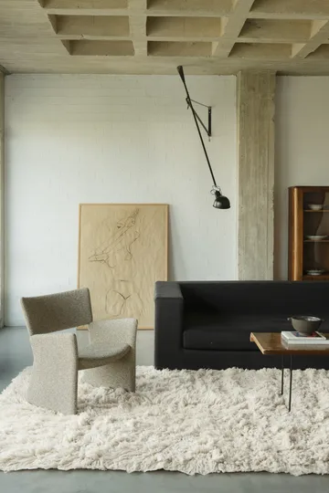 Tappeto Shaggy 200x300 cm - Bone White - Layered