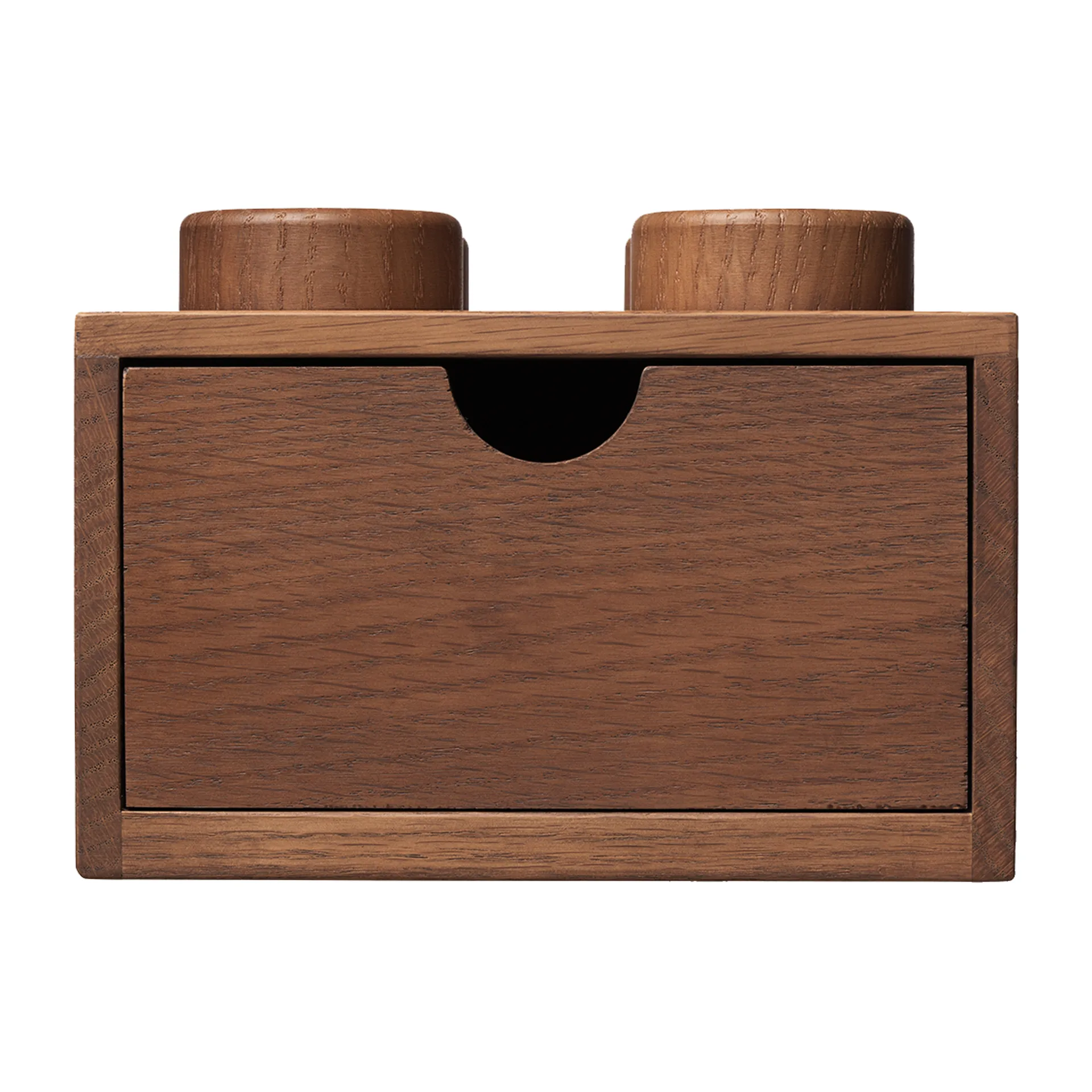 Cassetto in legno LEGO 4, Rovere mordente scuro  Lego