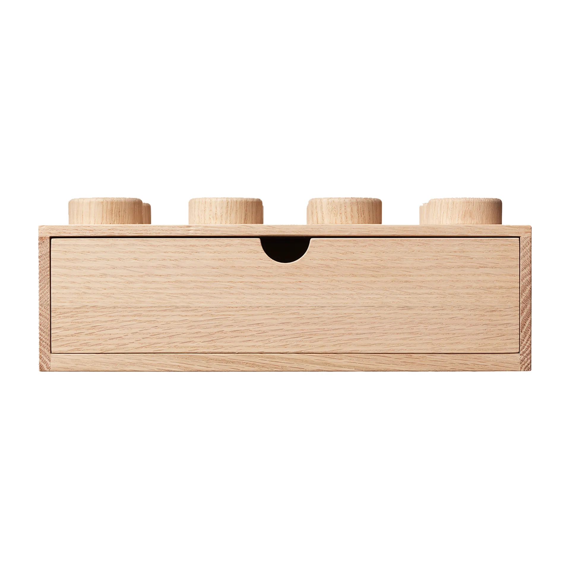Cassetto in legno LEGO 8, Rovere insaponato Lego