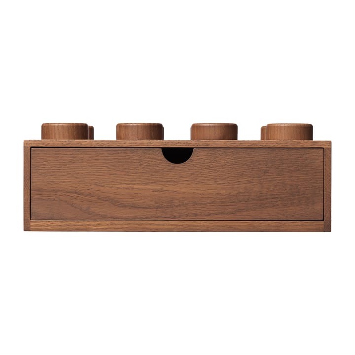 Cassetto in legno LEGO 8, Rovere mordente scuro  Lego