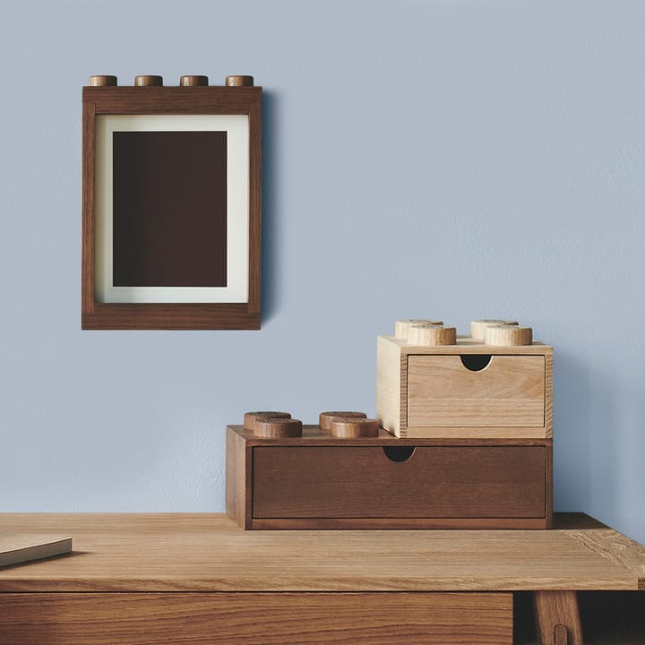 Cassetto in legno LEGO 8, Rovere mordente scuro  Lego
