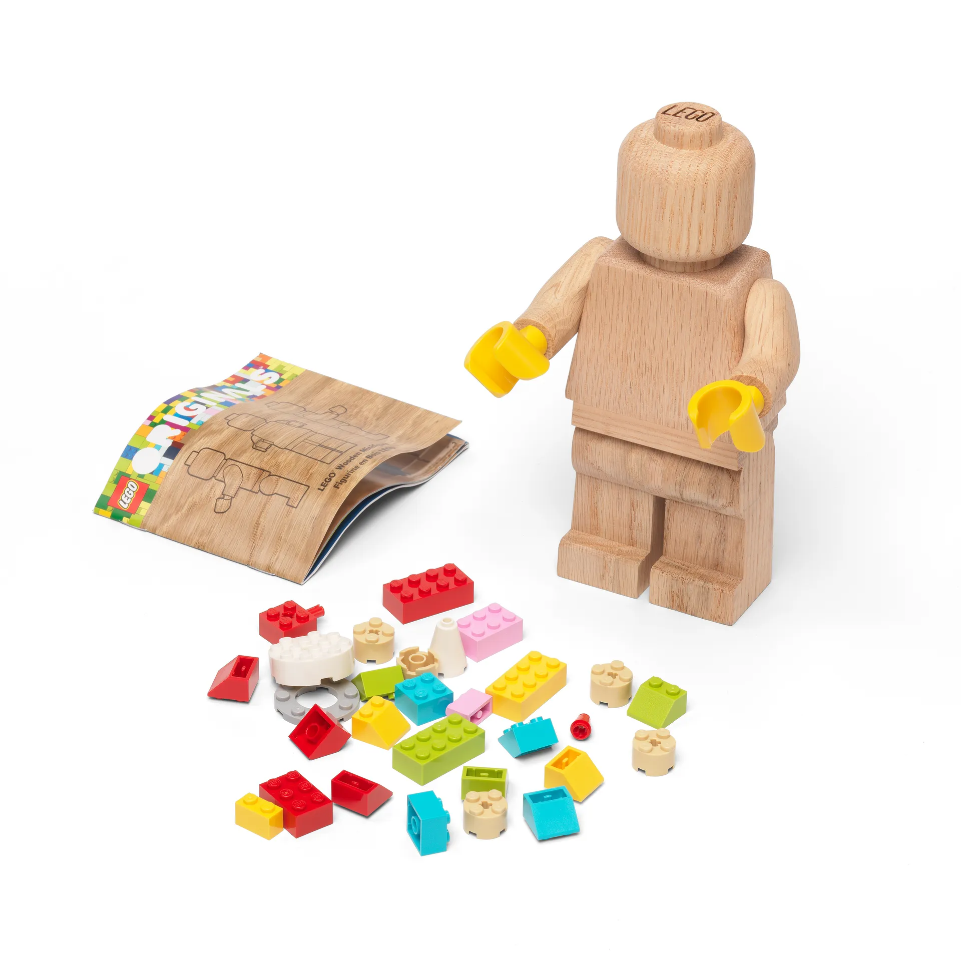 Mini statuetta in legno LEGO, Rovere insaponato Lego