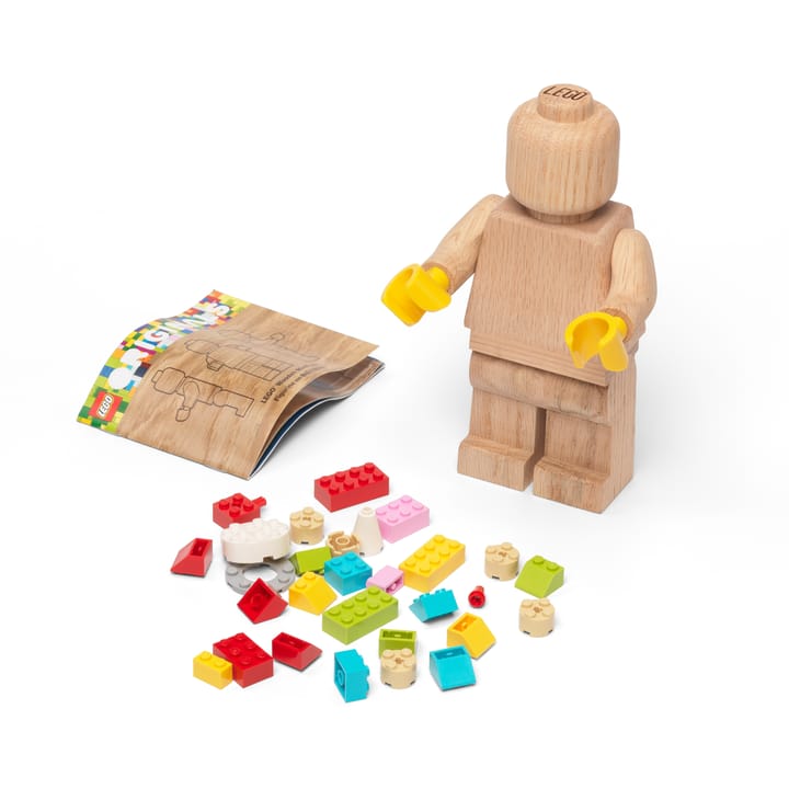 Mini statuetta in legno LEGO - Rovere insaponato - Lego