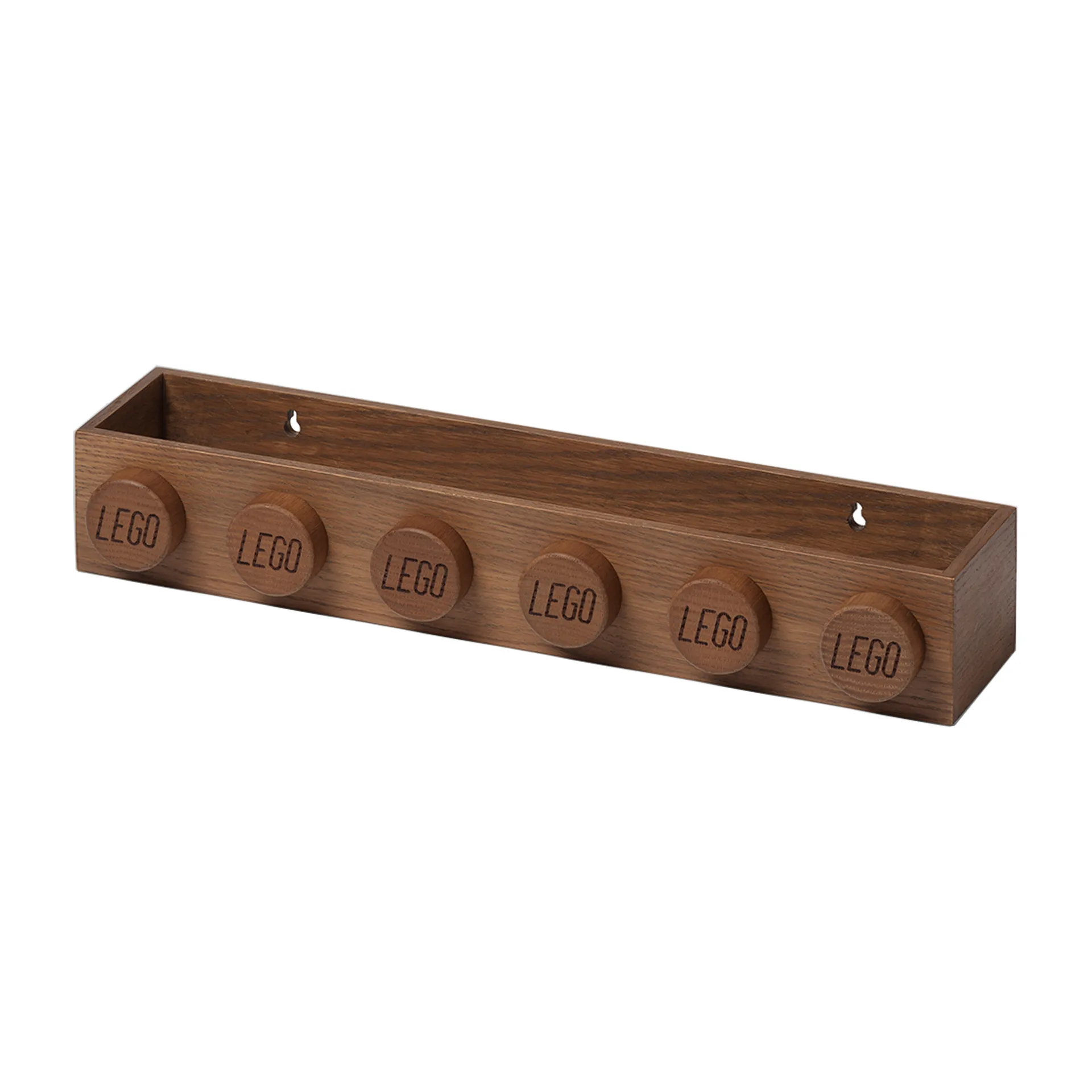 Scaffale in legno LEGO, Rovere mordente scuro  Lego