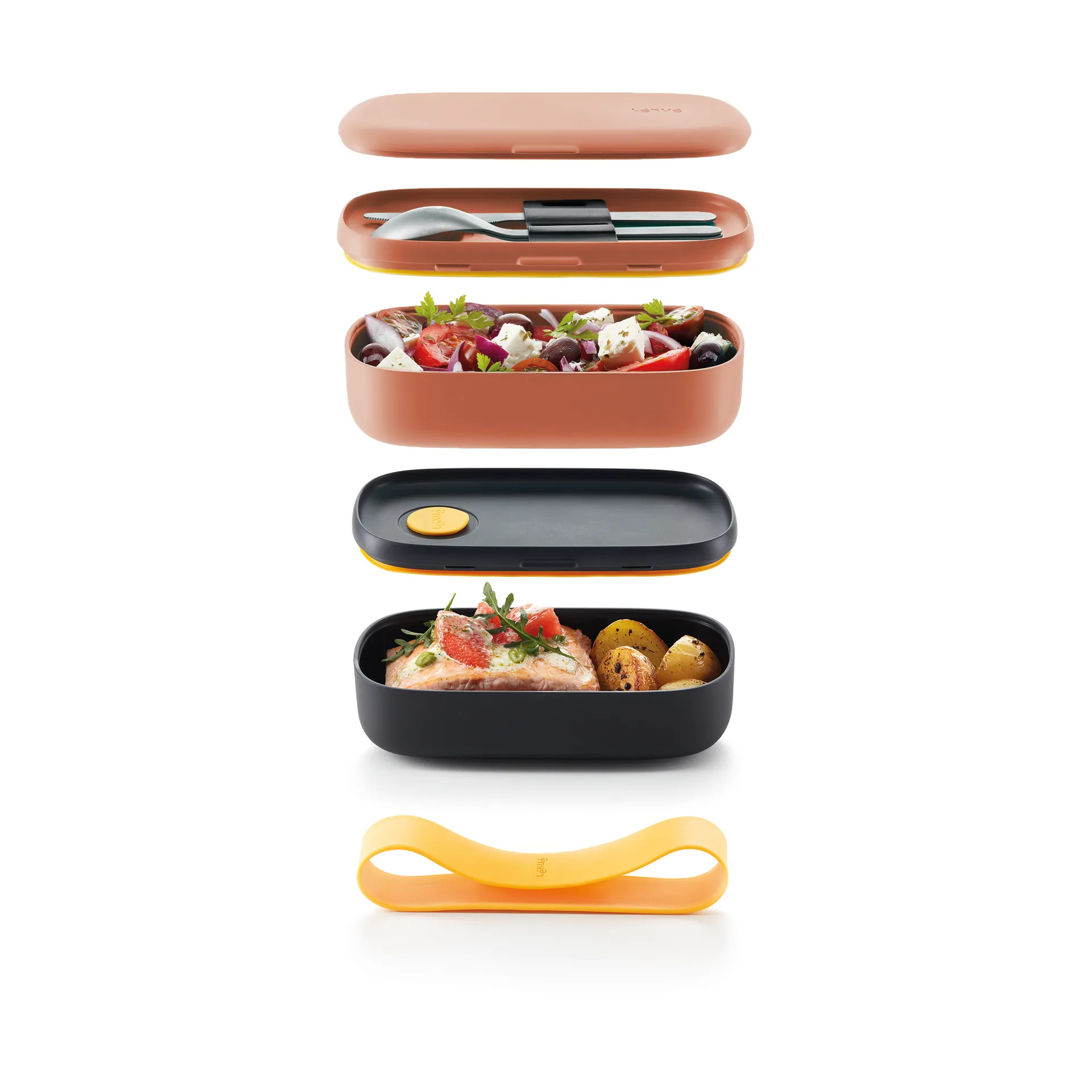 Lunch box Lékué To Go 1 L, Corallo Lékué