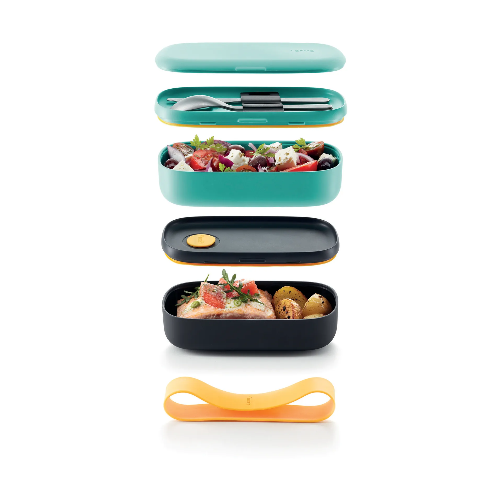 Lunch box Lékué To Go 2 pezzi, Verde Lékué