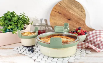 Pirofila rotonda Air fryer Lékué in vetro - Trasparente - Lékué