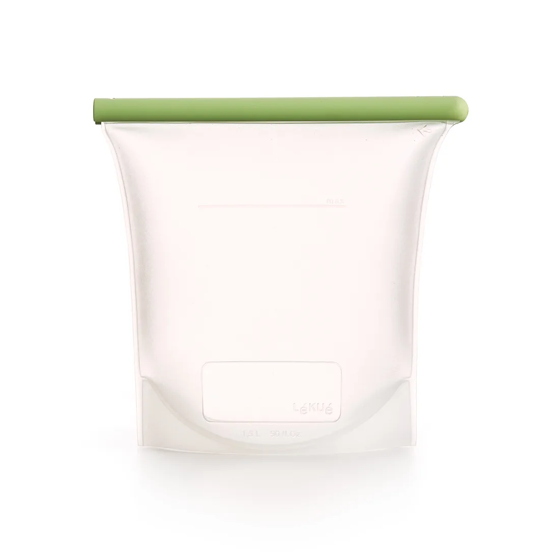 Sacchetto in silicone riutilizzabile verde Lékué, 1,5 L Lékué