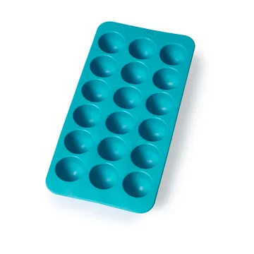 Stampo per cubetti di ghiaccio rotondi in silicone con coperchio Lékué - Turchese - Lékué